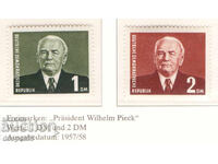 1957/58. GDR. President Pieck - Different Watermark