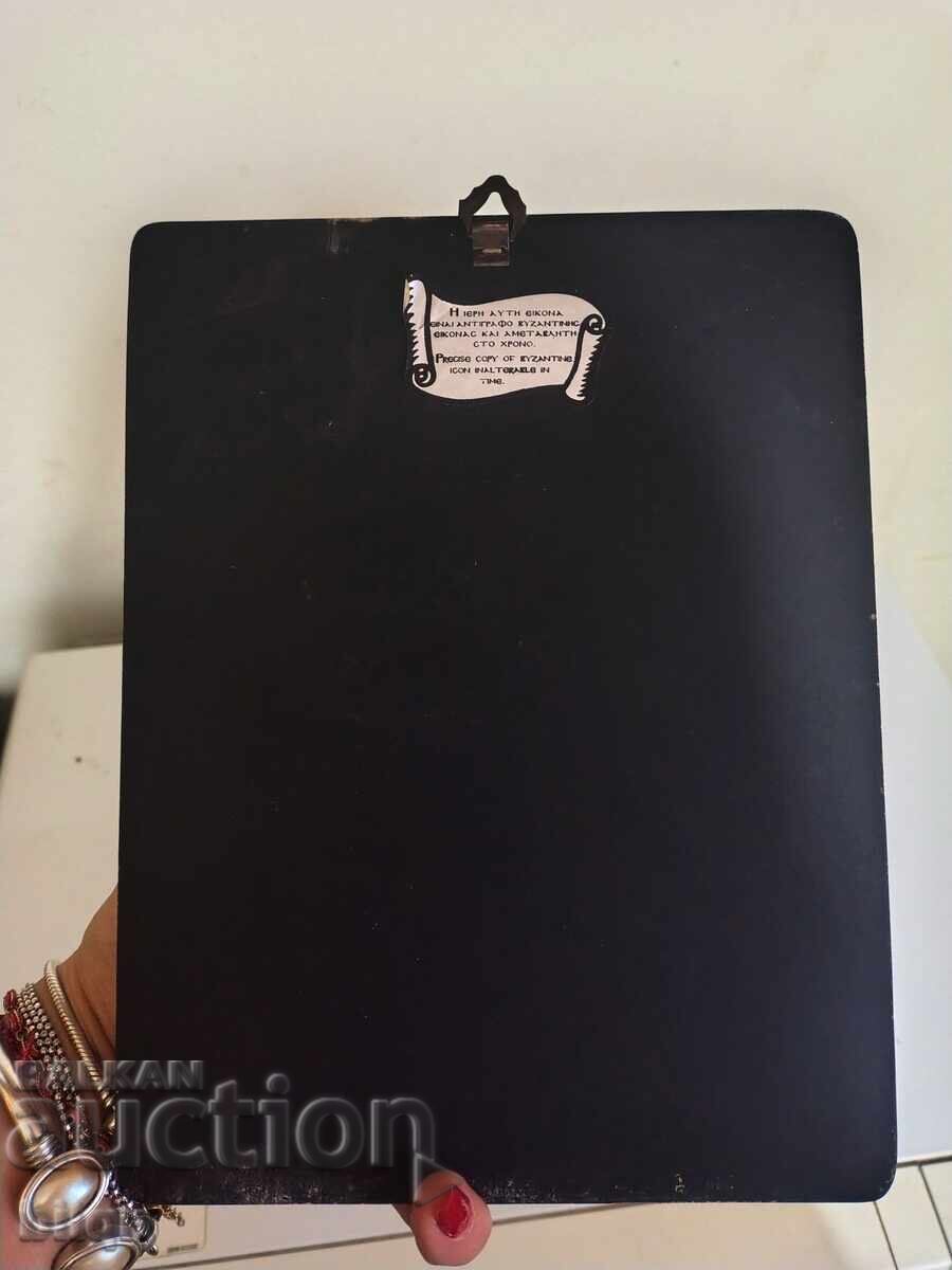 Υπέροχη Ασημένια Εικόνα Παναγίας με τον Μικρό Χριστό - 6