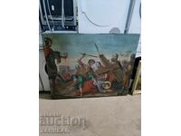 OLD PAINTING OF THE CRUCIFIXION OF JESUS CHRIST