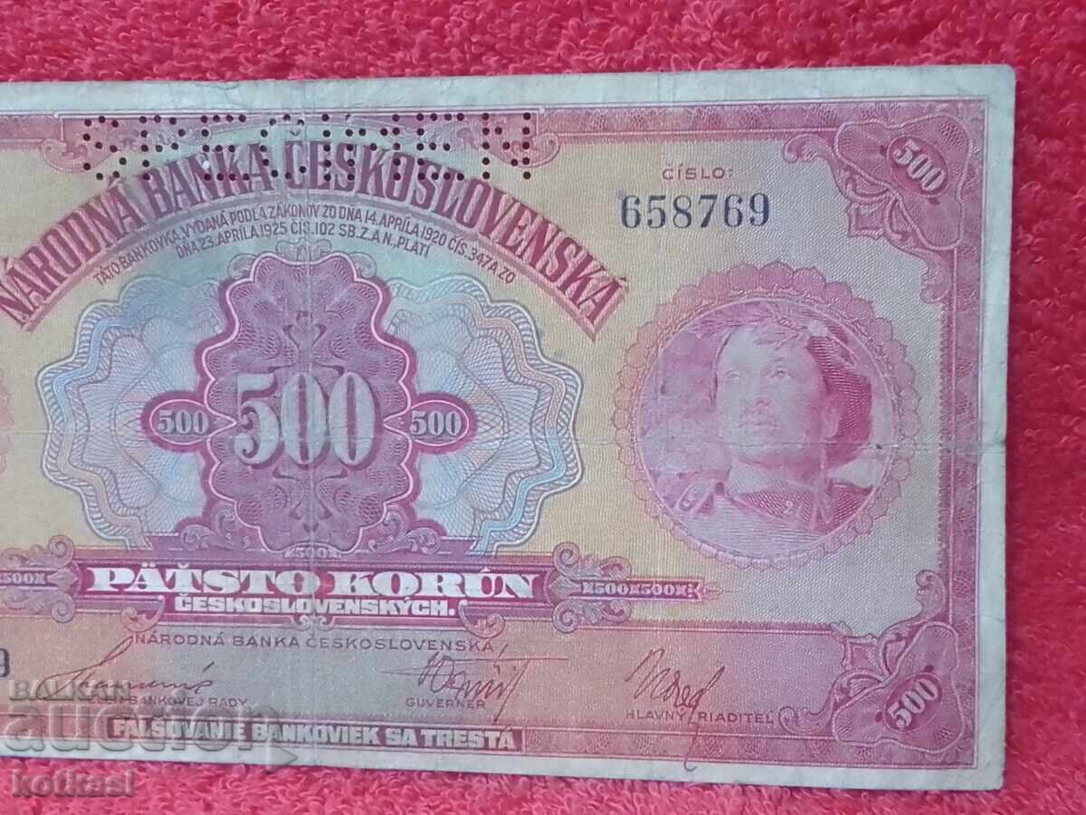 Auction Old Banknote Czechoslovakia 1929 Auction Old Banknote Czechoslovakia 1929
