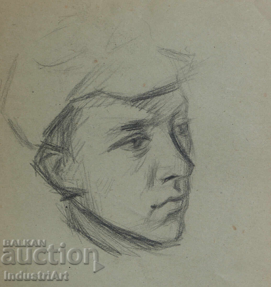 Delivery of Old drawing sketch pencil male portrait Delivery of Old drawing sketch pencil male portrait