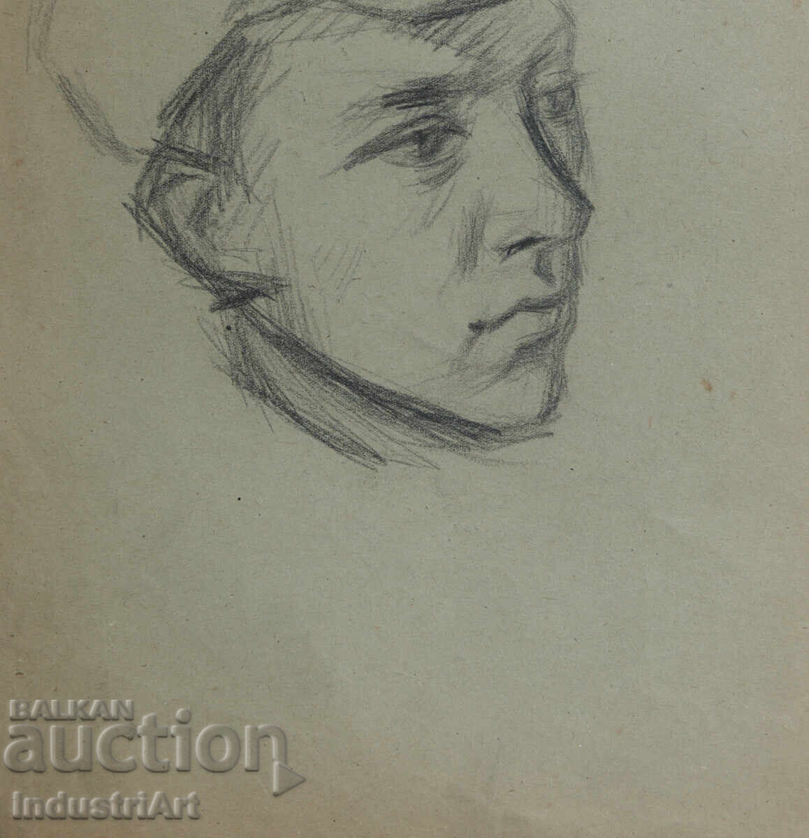 Old drawing sketch pencil male portrait - 5 Old drawing sketch pencil male portrait - 5