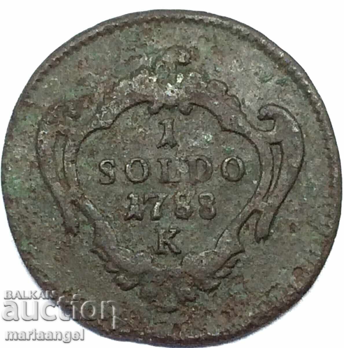 Gorizia 1 soldo 1788 Italy Joseph II of Austria - 5 Gorizia 1 soldo 1788 Italy Joseph II of Austria - 5