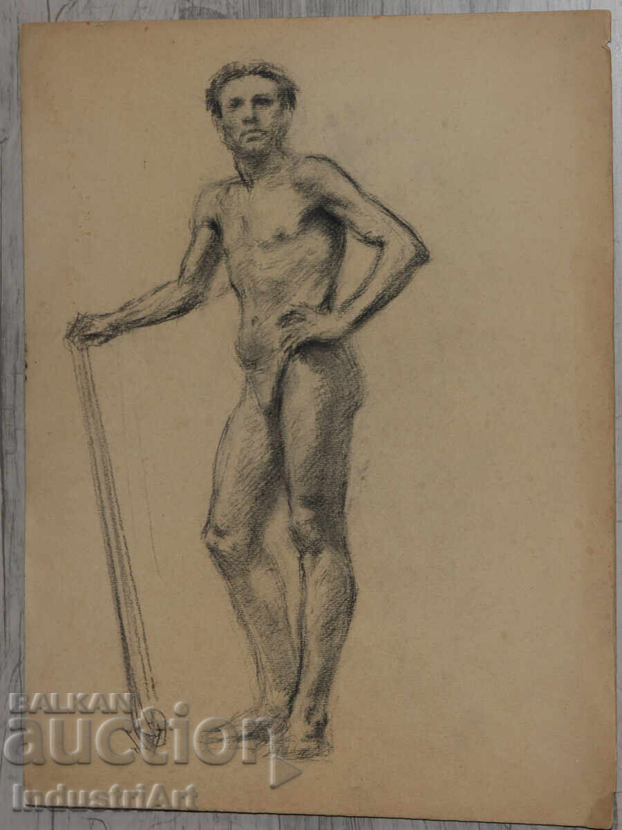 Old pencil drawing portrait nude body with price 150.00 BGN | € 76.69 Old pencil drawing portrait nude body with price 150.00 BGN | € 76.69