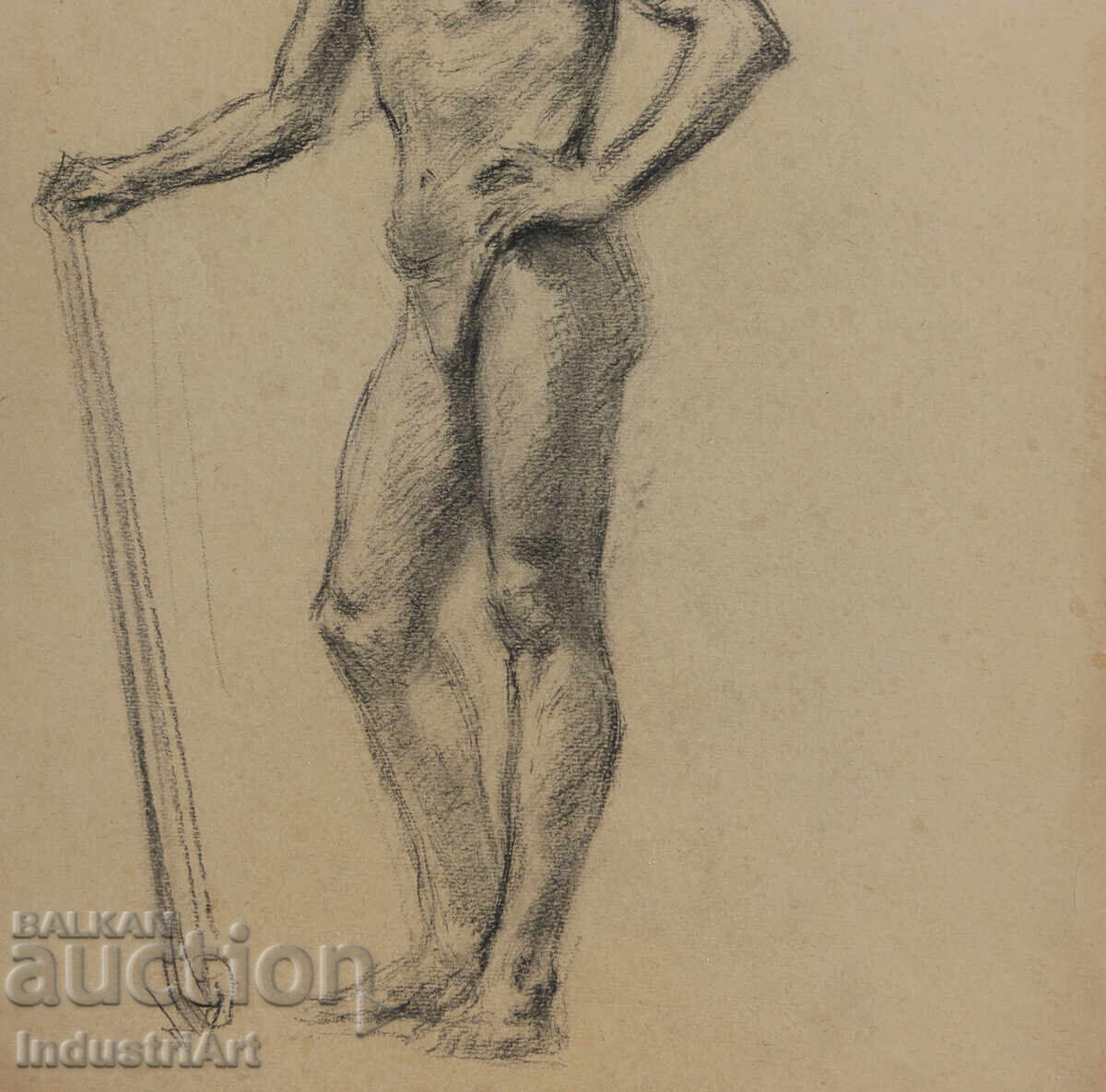 Old pencil drawing portrait nude body - 6 Old pencil drawing portrait nude body - 6