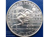 500 λίρες 1987 Ιταλία UNC Αθλητικό Πρωτάθλημα σερτ. ασήμι
