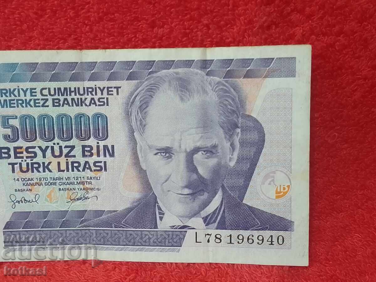 Licitație Bancnotă Veche 500000 Lire 1970 Turcia LirasI Licitație Bancnotă Veche 500000 Lire 1970 Turcia LirasI