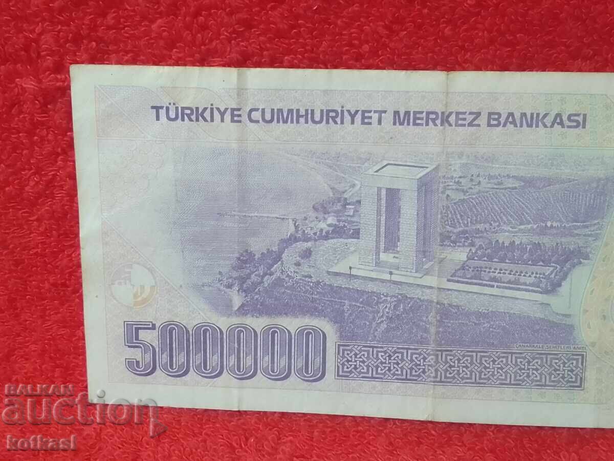 Bancnotă Veche 500000 Lire 1970 Turcia LirasI - 5 Bancnotă Veche 500000 Lire 1970 Turcia LirasI - 5