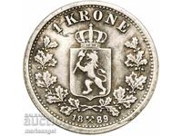 1 κορώνα 1889 Νορβηγία Όσκαρ Β' 5,38γρ ασήμι key data