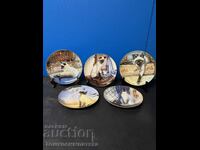 Farfurii de porțelan de colecție cu pisici
