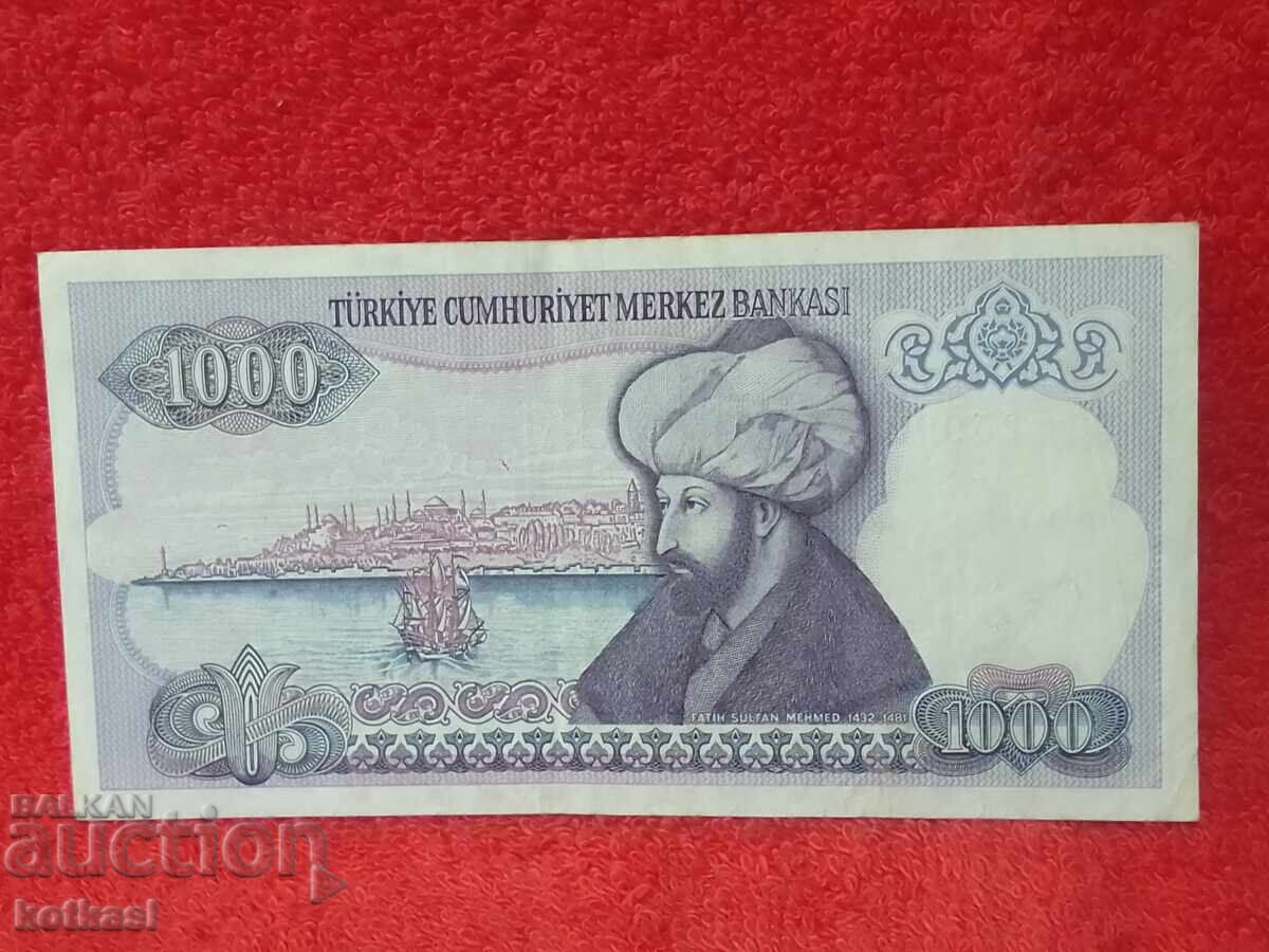 Livrarea Bancnotă Veche 1000 Lire 1970 Turcia LirasI