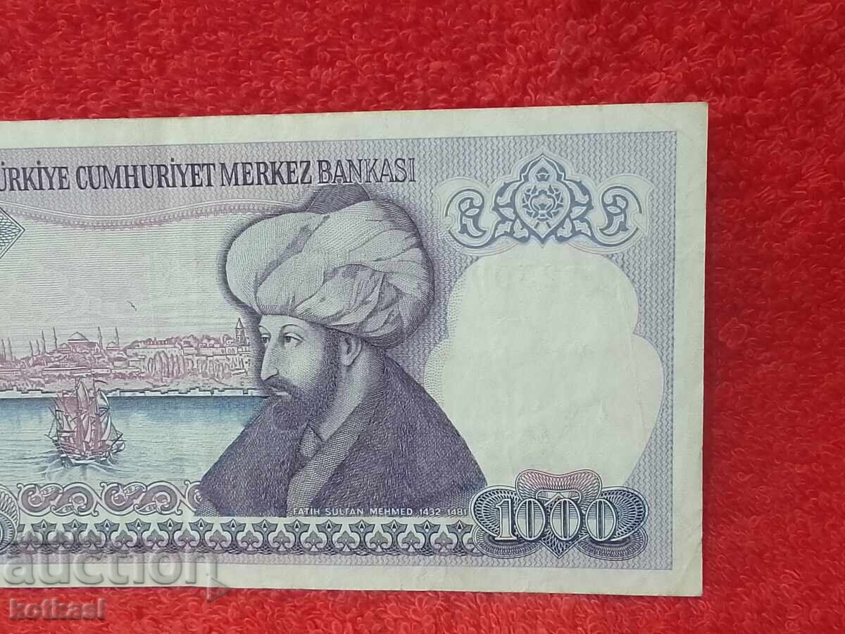 Bancnotă Veche 1000 Lire 1970 Turcia LirasI - 6