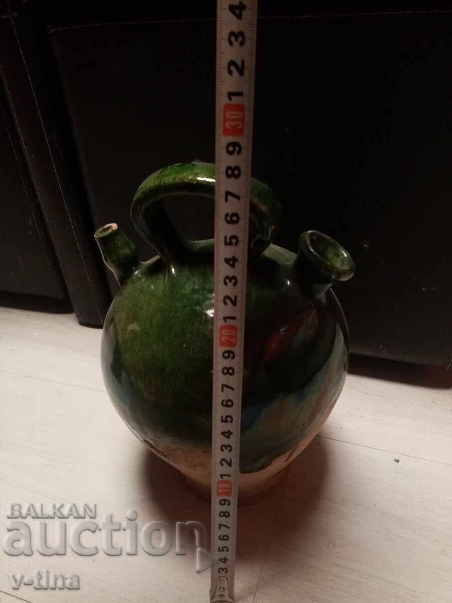 Old 100-year-old rare jug krondir ceramics