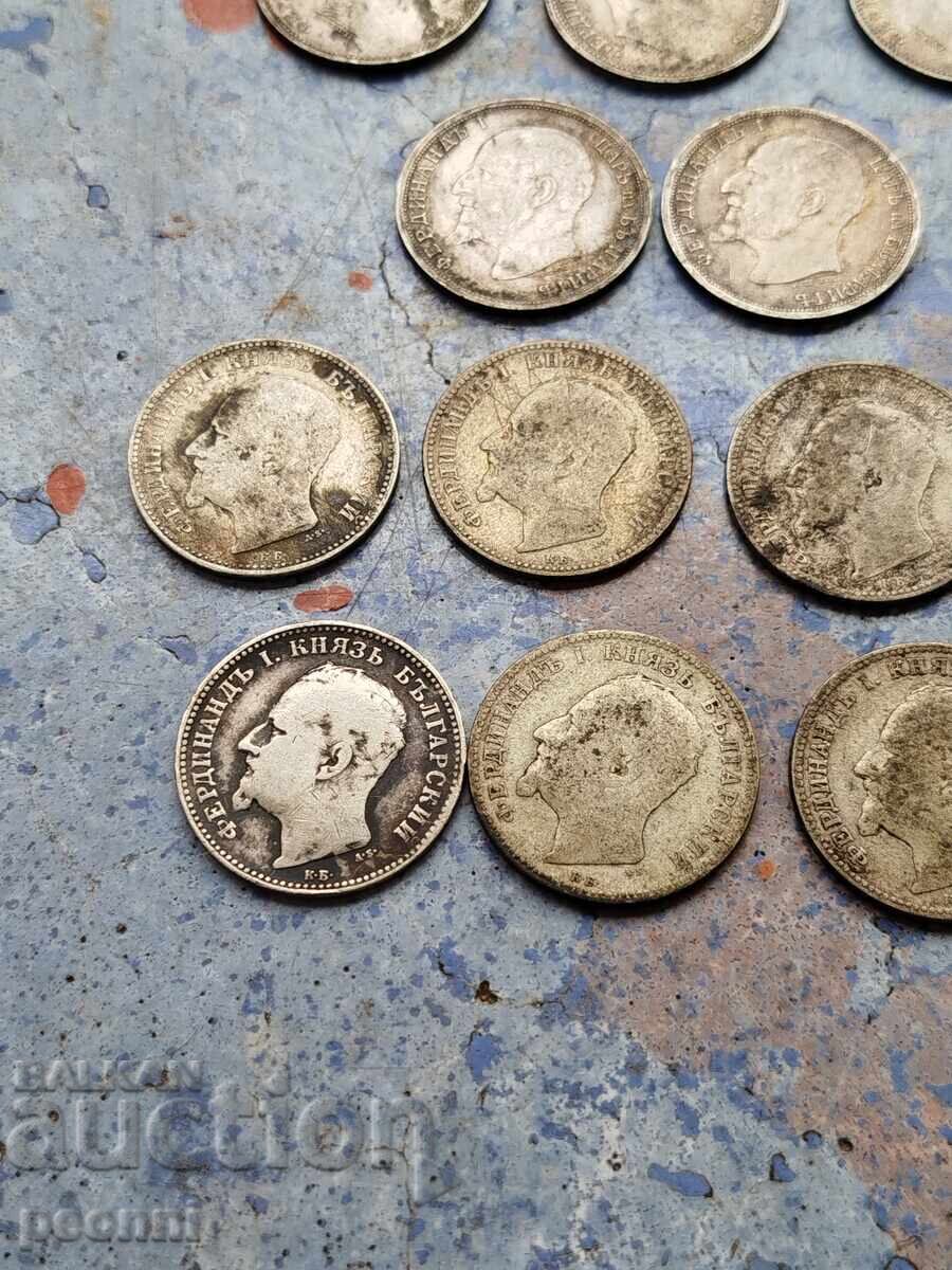 Lot de leva de argint bulgărești - 7 Lot de leva de argint bulgărești - 7