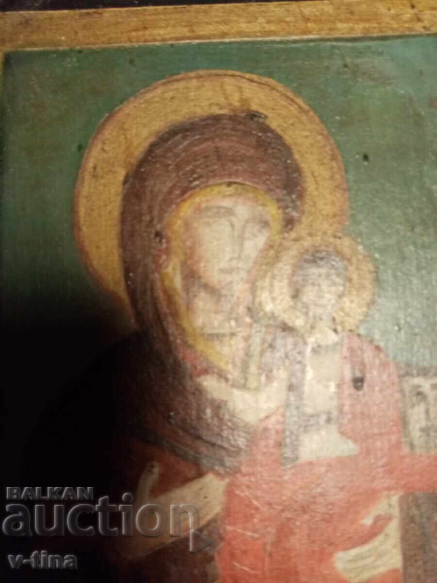 Auction Old Revival Painted Icon Auction Old Revival Painted Icon
