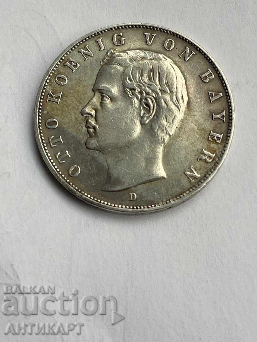 Germany Rare Silver Coin 3 Marks Otto 1912 Bavaria Germany Rare Silver Coin 3 Marks Otto 1912 Bavaria