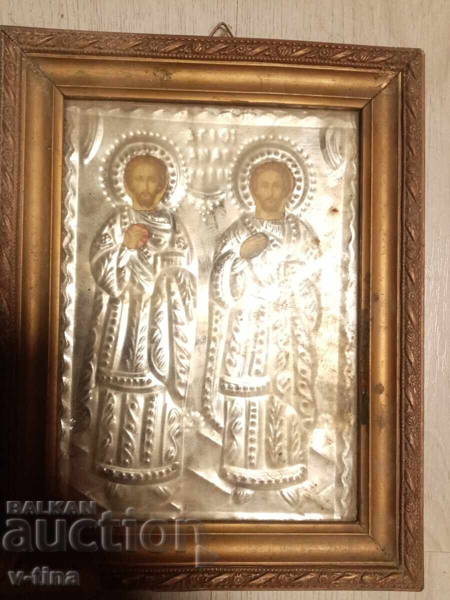 Стара гръцка икона обков