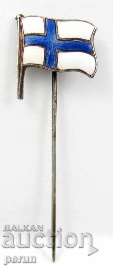 Много стара значка-Флаг на Финландия-Топ емайл - 5