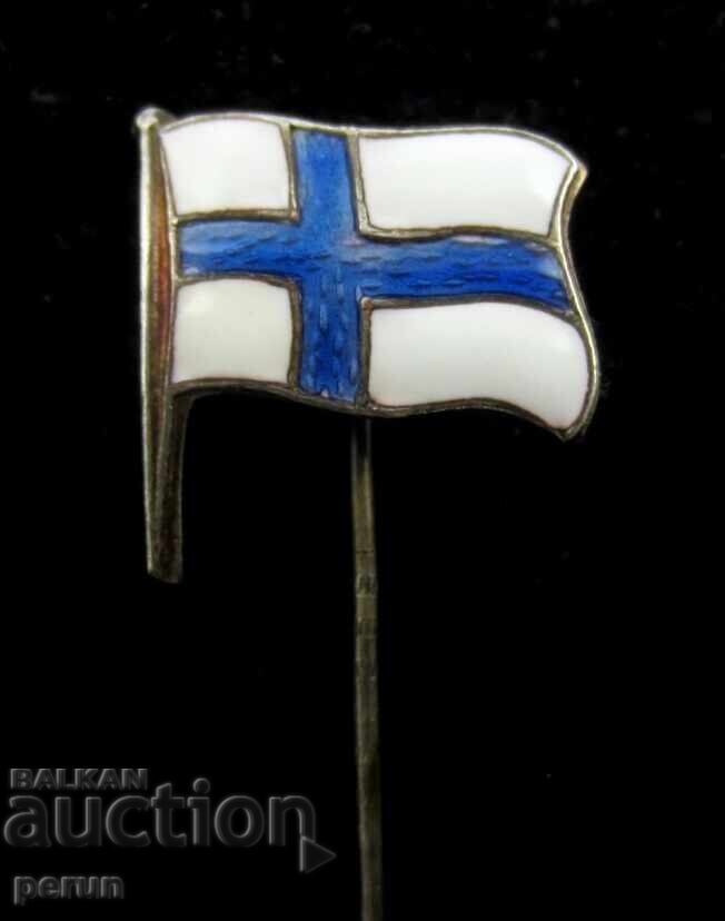 Много стара значка-Флаг на Финландия-Топ емайл - 6