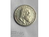 Row of silver coins 3 marks 1910 Germany Württemberg