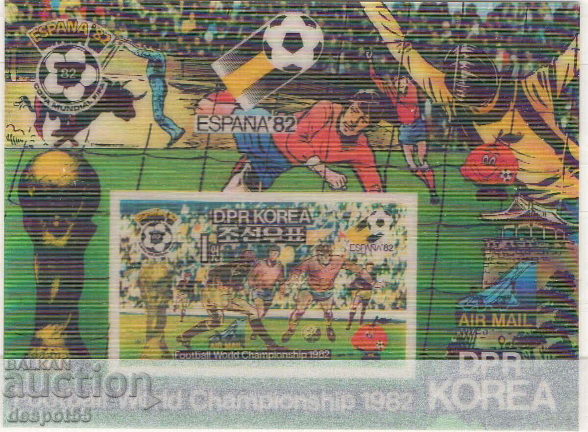 1981 Sev. Korea. Soccer World Cup, Spain. 3-D Block