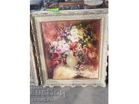 A VERY BEAUTIFUL PAINTING WITH A UNIQUE BAROQUE FRAME