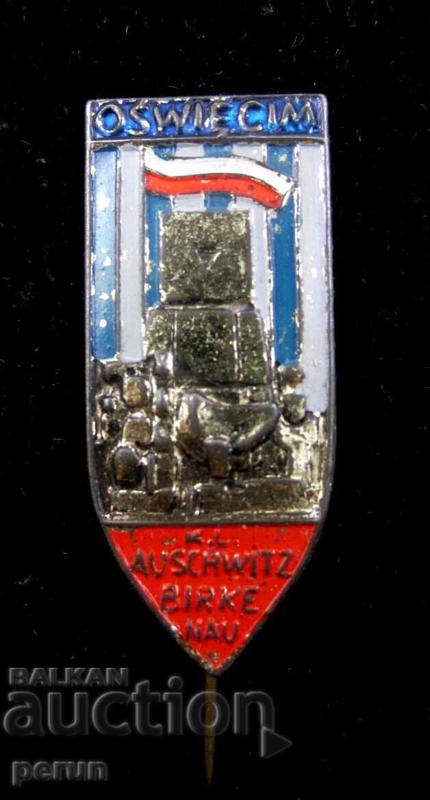 КОНЦЛАГЕР ОСВИЕНЦИМ-СТАРА ПОЛСКА ЗНАЧКА-РЯДКОСТ с цена 9.99 лв. | € 5.11