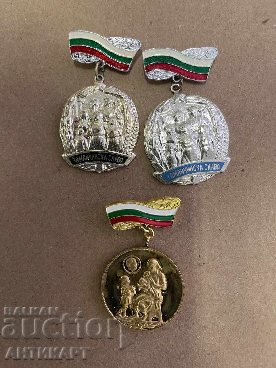 2 ordine și o medalie Pentru gloria maternă