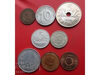 Mixed lot of 8 coins