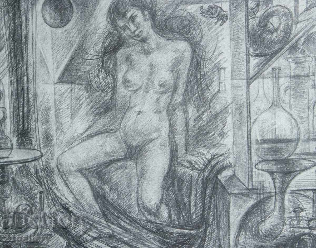 Prof. Petar Chuhovski (1922-1995) Lithograph 1978 - 5