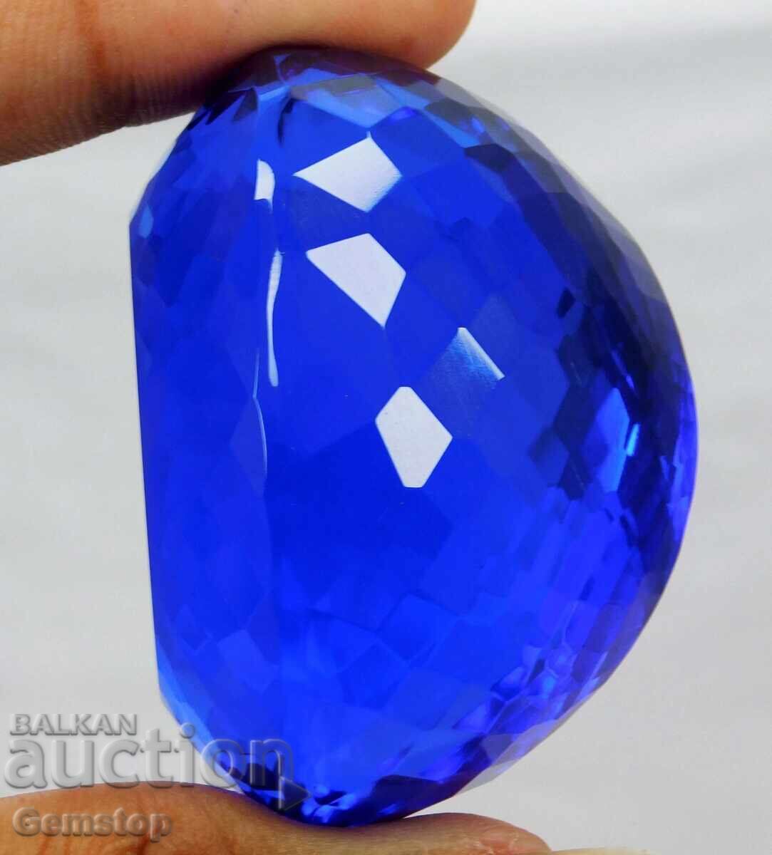 ΜΠΖ! 108.35 καράτια φυσικό τανζανίτη οβάλ πιστοποιημένο VGTL από 1ο! - 5 ΜΠΖ! 108.35 καράτια φυσικό τανζανίτη οβάλ πιστοποιημένο VGTL από 1ο! - 5