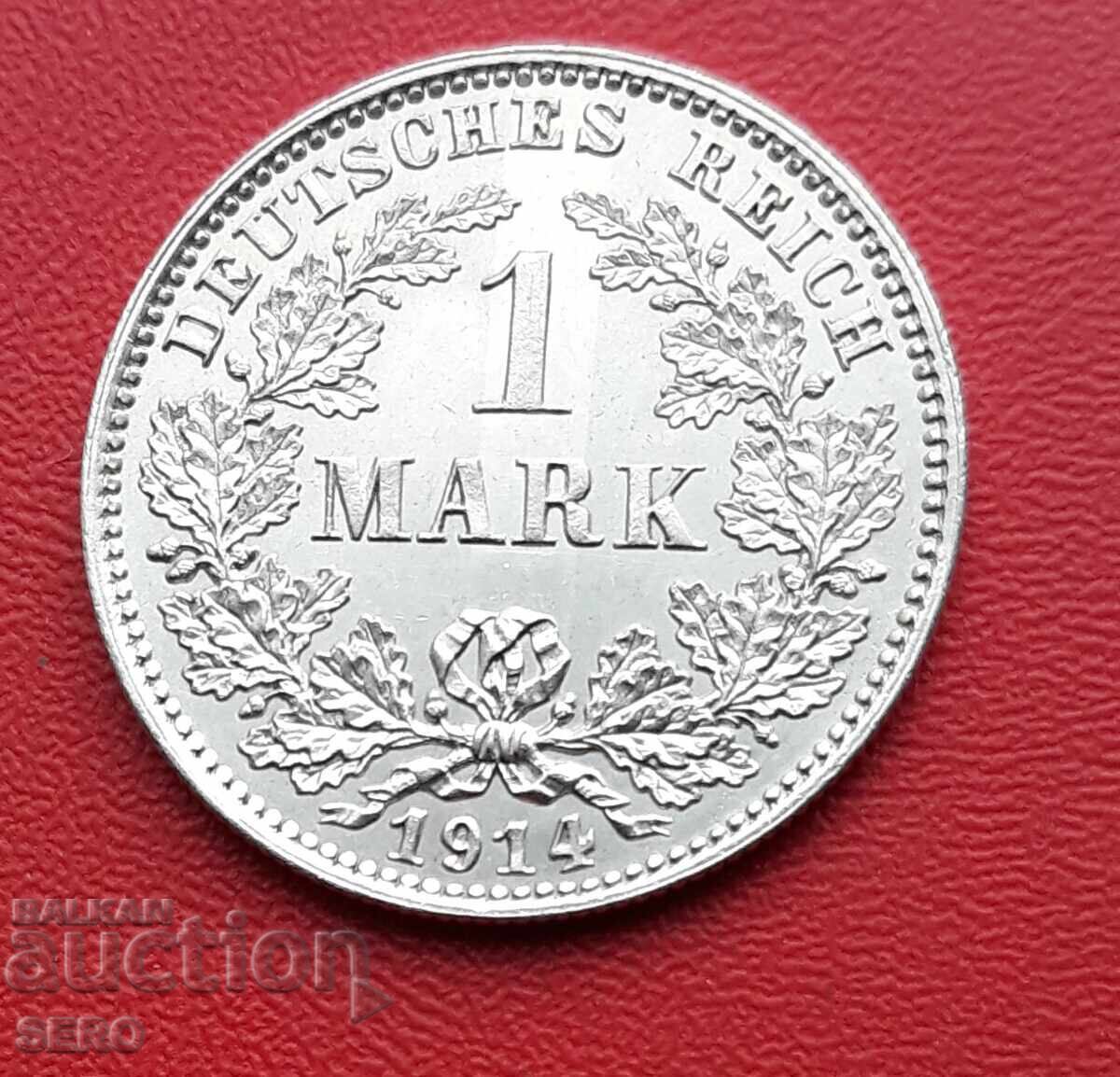 Germany - 1 Mark 1914 E - Muldenhütten - Extremely well preserved