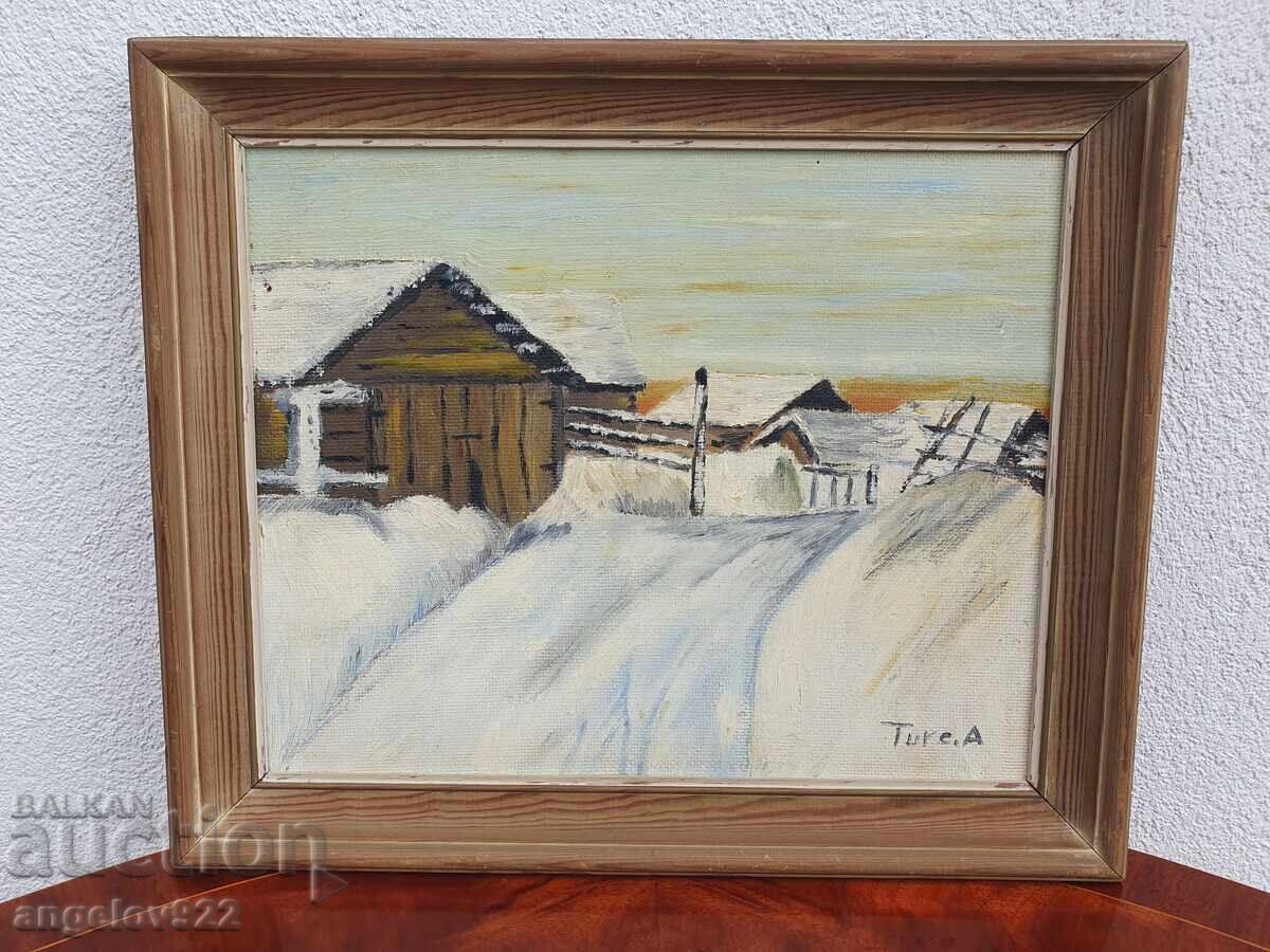 Auction  Original oil painting on phaser!!!