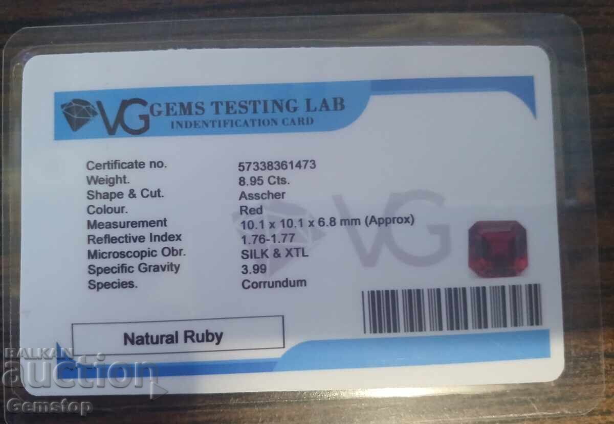 ΒΖTS! 8.95 καρατίων φυσικό ρουμπίνι ασέρ σερτ. VGTL από 1στ! - 5 ΒΖTS! 8.95 καρατίων φυσικό ρουμπίνι ασέρ σερτ. VGTL από 1στ! - 5