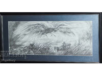 Peter Chuhovski (1922-1995) Lithograph abstract composition