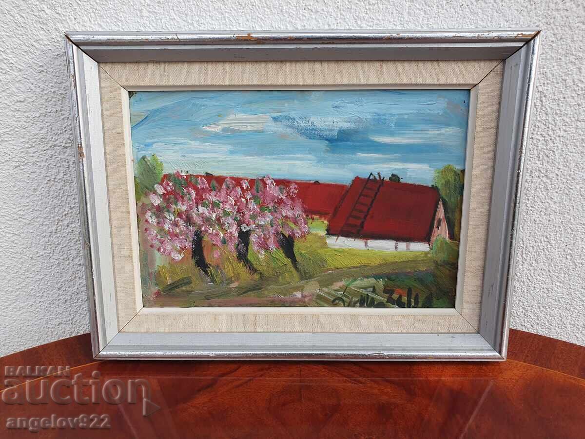 Auction  Original oil painting on phaser!!!