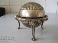 Silver-plated dome oil lamp "FB Rogers Silver Co" USA