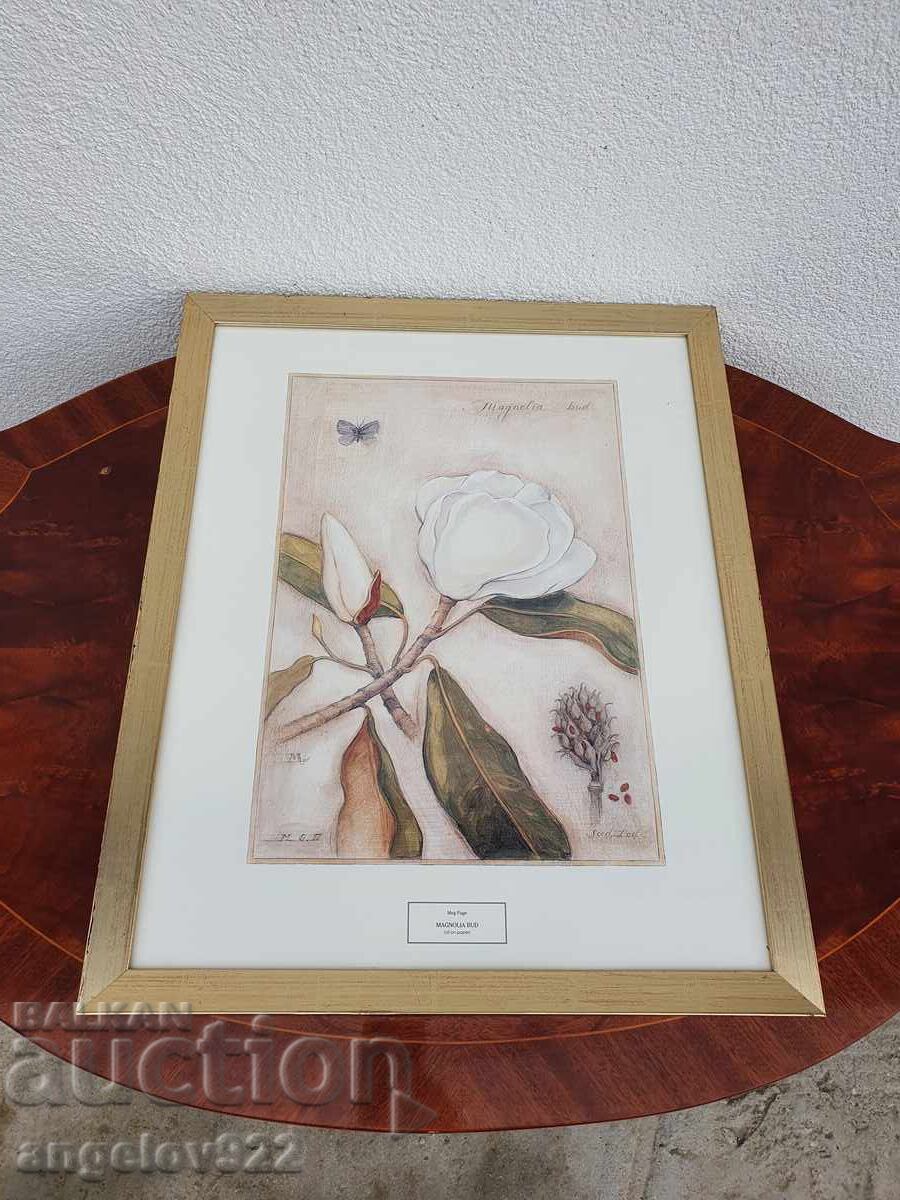 Авторска графика в красива дървена рамка със стъкло!!! - 6