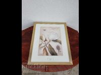 Original Artwork in a Beautiful Wooden Frame with Glass!!!