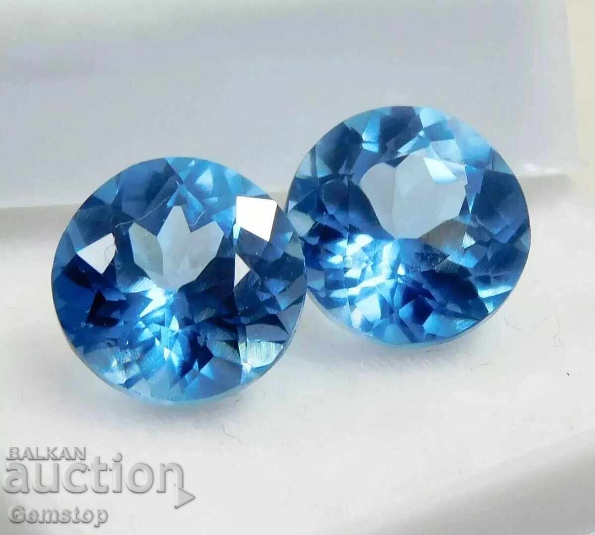 Παράδοση BZTS! 0.27 καράτια διάχυτο ζεύγος ακουαμαρίνα στρογγυλό από 1st! Παράδοση BZTS! 0.27 καράτια διάχυτο ζεύγος ακουαμαρίνα στρογγυλό από 1st!