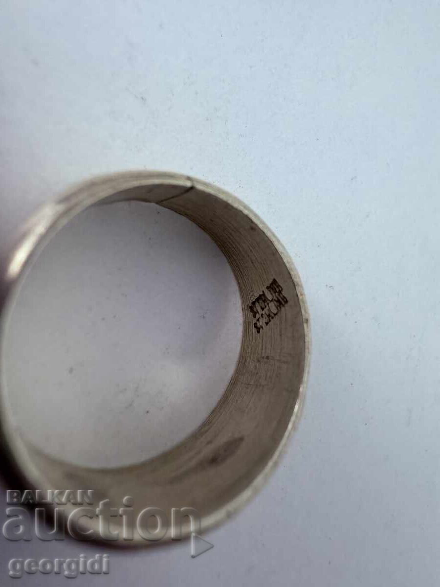Inel masiv din argint. №7634 - 5