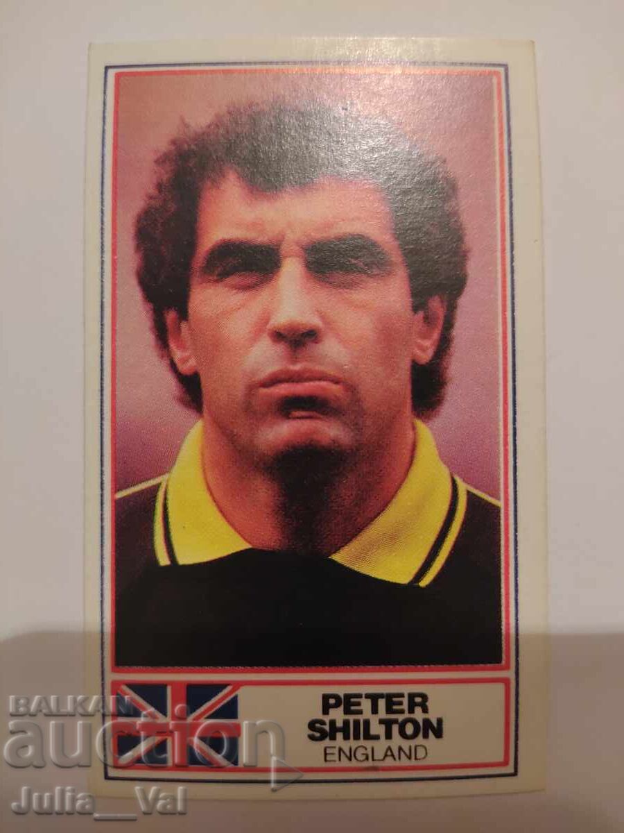 Футбол - Питър Шилтън - Англия - картичка Футбол - Питър Шилтън - Англия - картичка