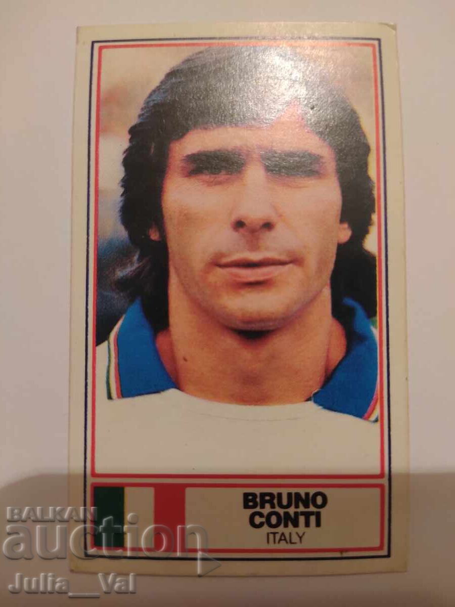 Fotbal - Bruno Conti - Italia - carte poștală Fotbal - Bruno Conti - Italia - carte poștală