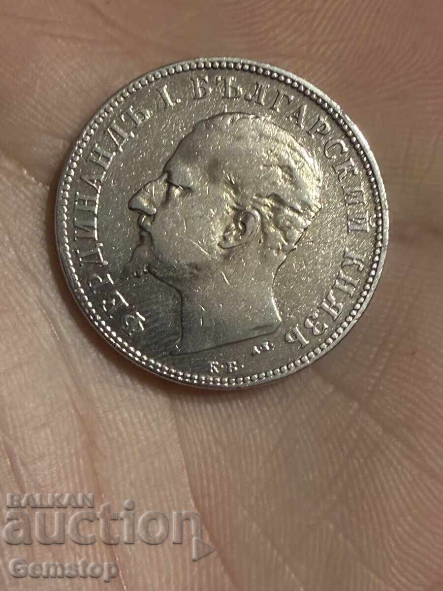 ΒΖΤ! Δύο λέβα ασήμι Πριγκιπάτο της Βουλγαρίας 1894 από 1st! με τιμή 30.00 BGN | € 15.34 ΒΖΤ! Δύο λέβα ασήμι Πριγκιπάτο της Βουλγαρίας 1894 από 1st! με τιμή 30.00 BGN | € 15.34