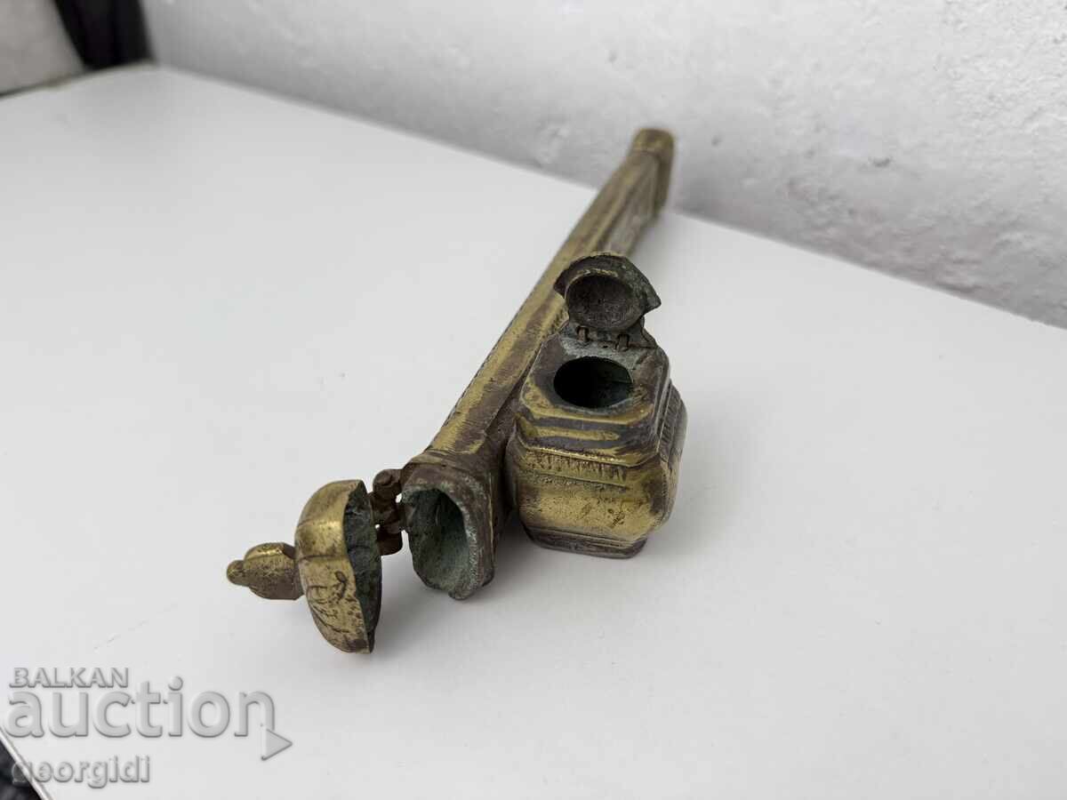 Традиционен бронзов девит / мастилница / писалище №7629 - 5