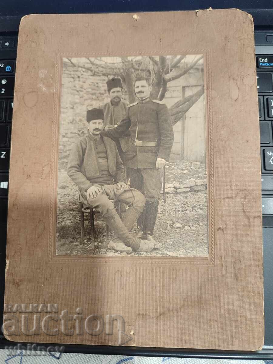 Military Man with Peasants