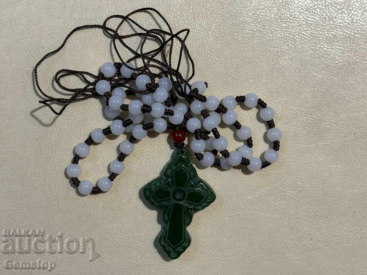 Παράδοση ΒΖΤ! 155 κ-τ φυσικό μενταγιόν φυλαχτό νεφρίτη σταυρός από 1στ! Παράδοση ΒΖΤ! 155 κ-τ φυσικό μενταγιόν φυλαχτό νεφρίτη σταυρός από 1στ!