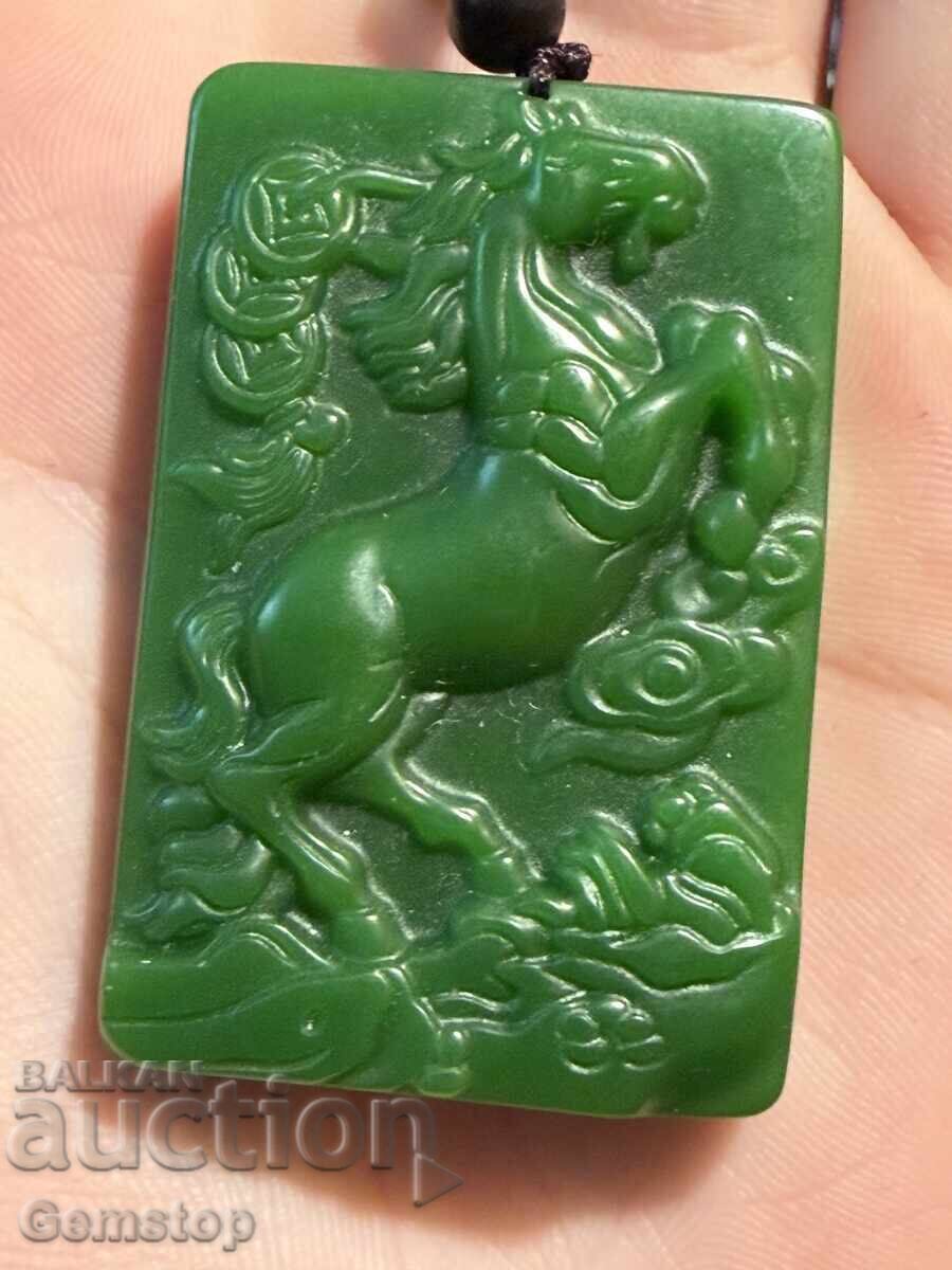 ΒΖΤ! 185κ-τa φυσικό μενταγιόν φυλαχτό νεφρίτη άλογο από 1στ! με τιμή 11.55 BGN | € 5.91 ΒΖΤ! 185κ-τa φυσικό μενταγιόν φυλαχτό νεφρίτη άλογο από 1στ! με τιμή 11.55 BGN | € 5.91