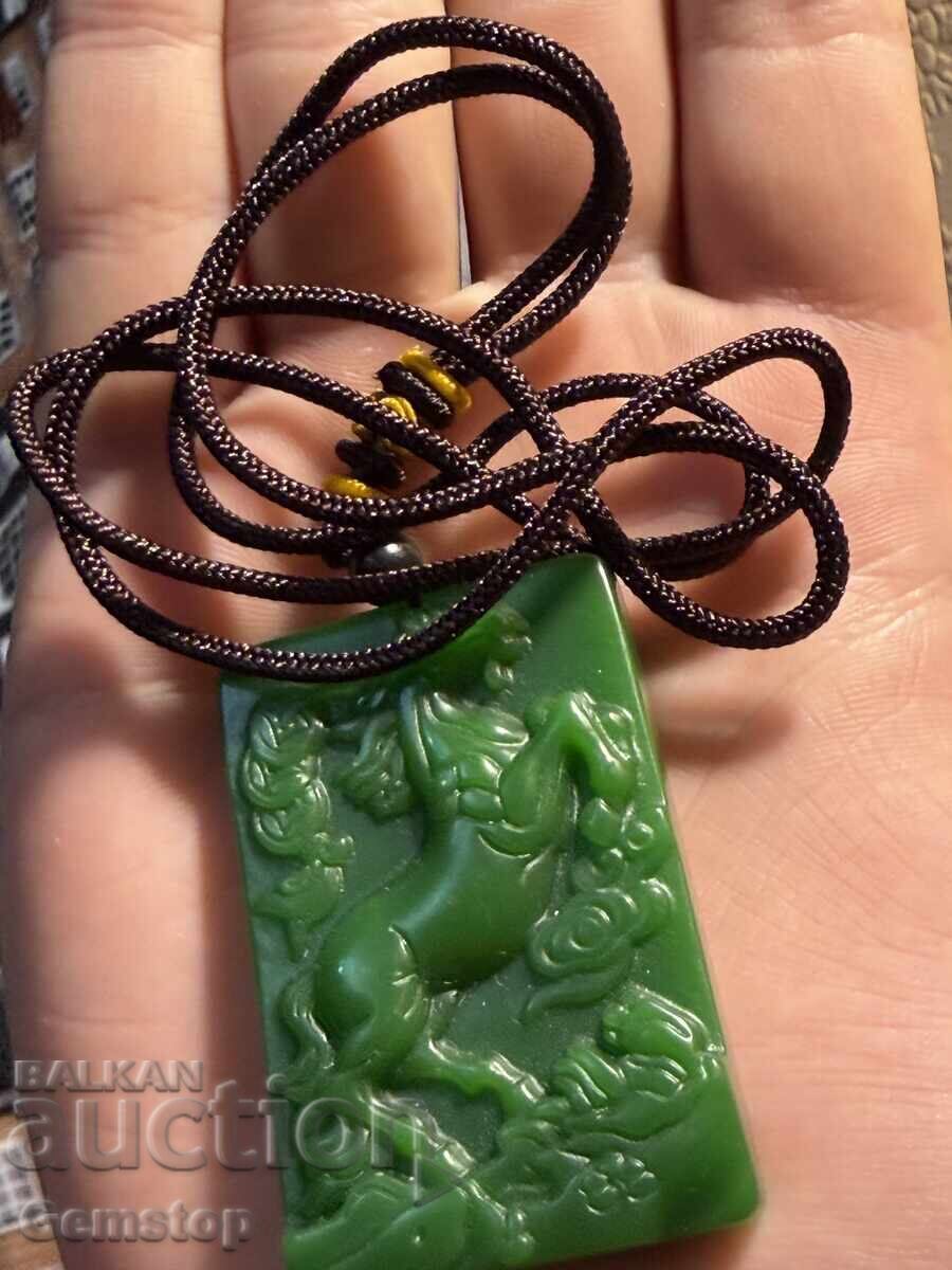 ΒΖΤ! 185κ-τa φυσικό μενταγιόν φυλαχτό νεφρίτη άλογο από 1στ! - 5 ΒΖΤ! 185κ-τa φυσικό μενταγιόν φυλαχτό νεφρίτη άλογο από 1στ! - 5