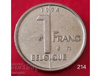 1 франк 1994 - Белгия - Легенда на френски език